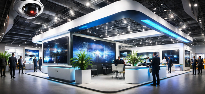 Messestand Überwachung Messe Sicherheit